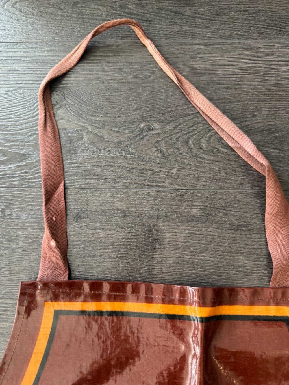 VINTAGE 80S MADE IN ENGLAND NEW CASTLE BROWN ALE APRON SARI FABRICS PREOWNED - Picture 5 of 16